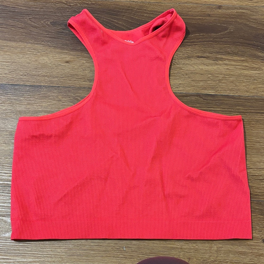 wild fable Ribbed Racerback Crop Tank - Red NWOT